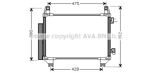 AVA QUALITY COOLING Lauhdutin, ilmastointilaite TO5665D